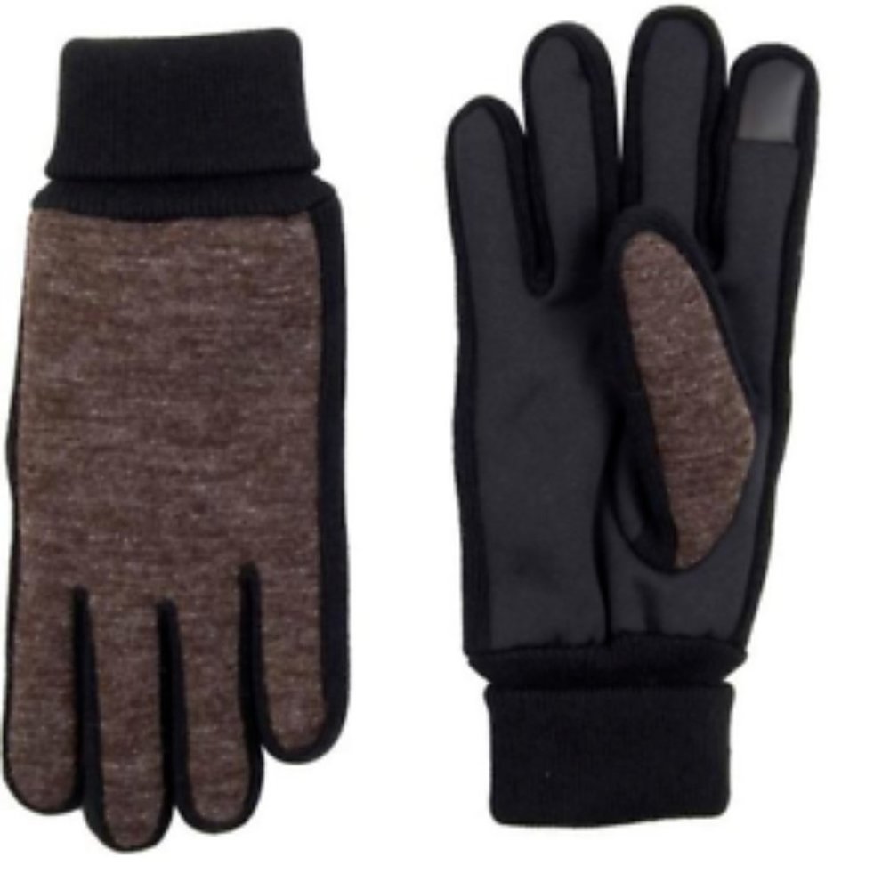 Men's Levi's Touchscreen Stretch Active Fit Gloves Brown Size:XL